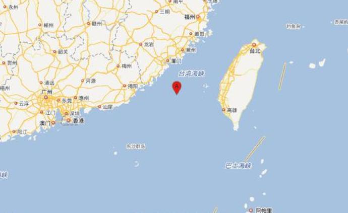 台湾海峡发生4.2级地震,震源深度11千米